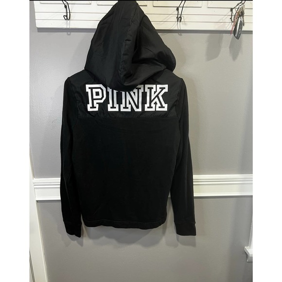 VS PINK Black Quarter Zip - Picture 2 of 3